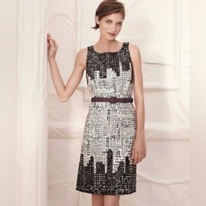 Anthropologie Vera Cityscape Shift Dress